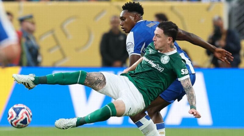 Aníbal Moreno durante jogo entre Palmeiras e Porto, pelo Mundial de Clubes Cesar Greco/Palmeiras/by Canon